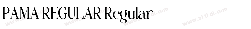 PAMA REGULAR Regular字体转换 PAMA REGULAR Regular字体转换
